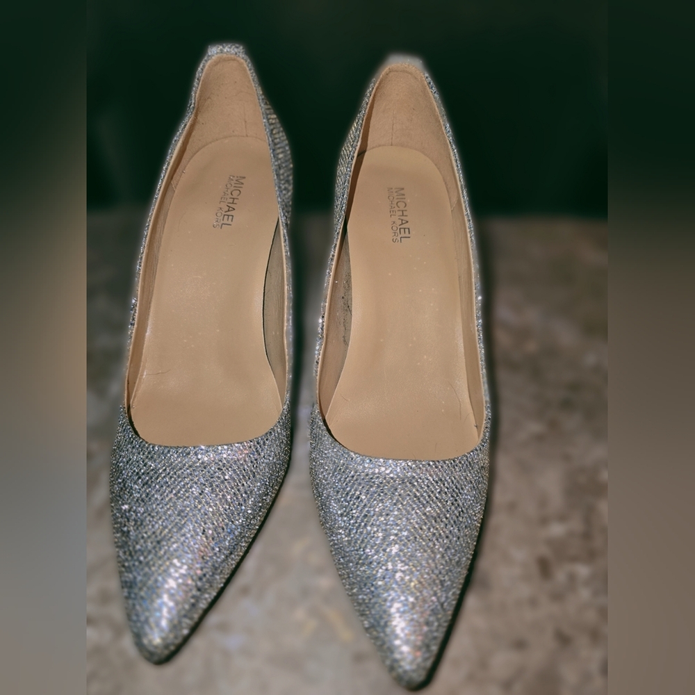 Michael Kors Glittering Silver Pumps - Picture 5 of 5